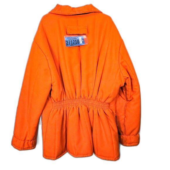 Vtg Blaze Orange Hunting Coat XXL - Picture 3 of 7
